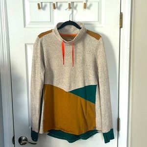 TALL L.L.Bean Cozy Mixed-Knit Pullover Colorblock